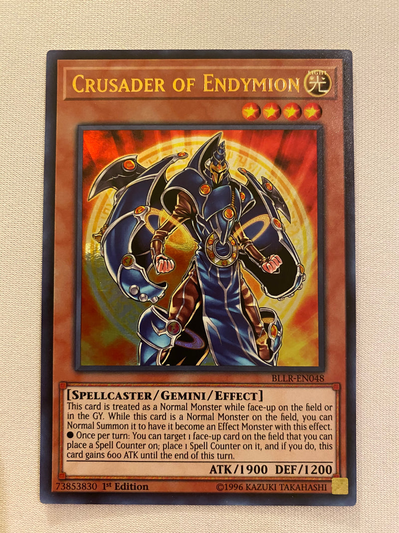 Yugioh Crusader Endymion BLLR-EN048 1st Edition Ultra Rare Near Mint