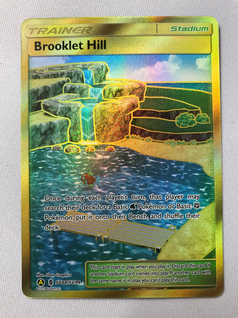 Brooklet Hill SV/SV94 Secret Rare Hidden Fates Pokemon Card Near Mint