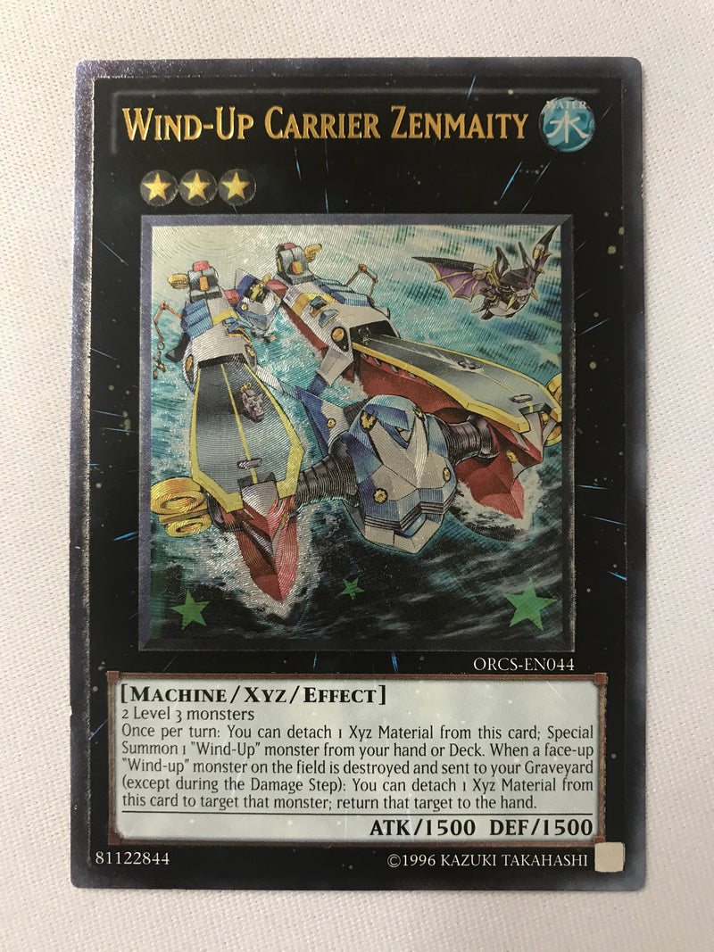 Yugioh Wind-Up Carrier Zenmaity ORCS-EN044 Ultimate Rare Unlimited Edition Near Mint