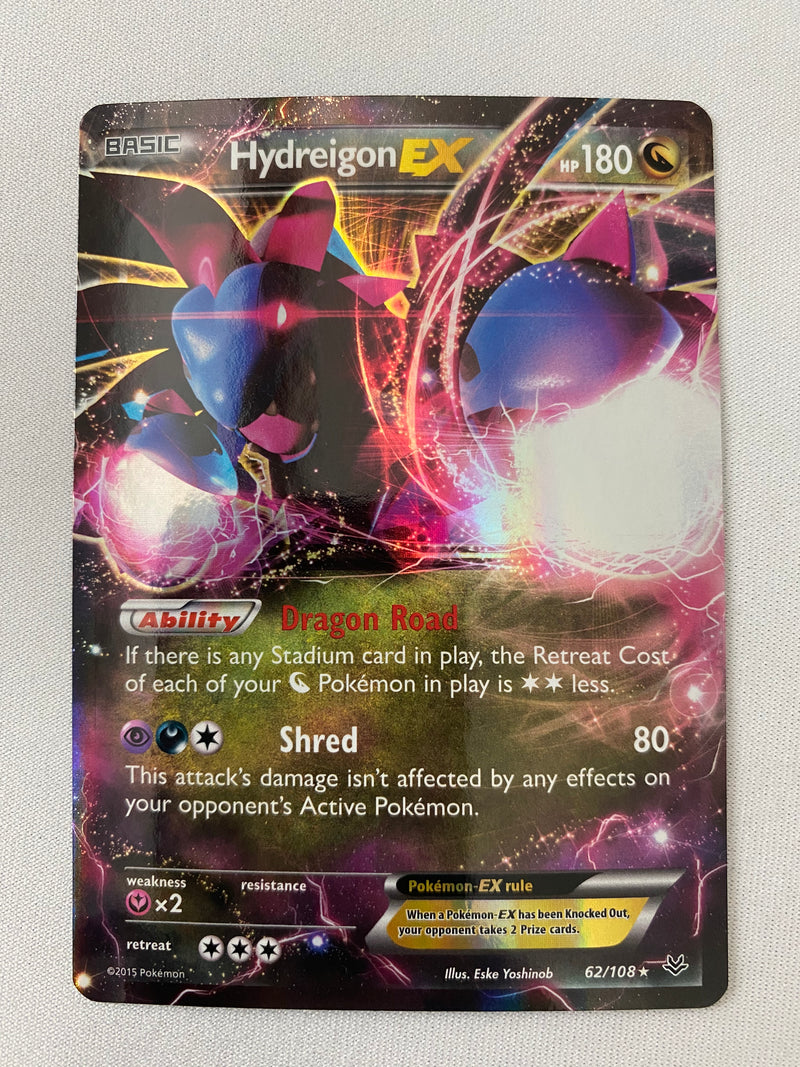 Hydreigon EX  62/108  Ultra Rare  Pokemon Card Near Mint