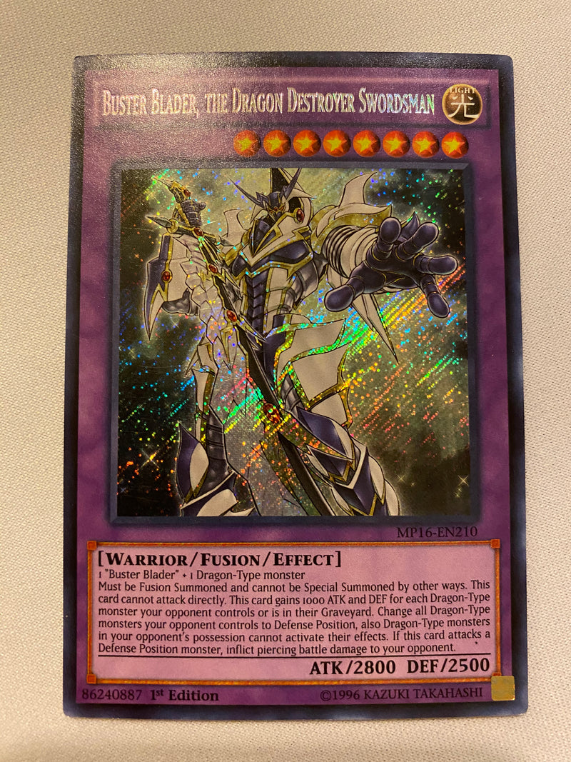 Yugioh Buster Blader The Dragon Destroyer Swordsman MP16-EN210 1st Edition NM