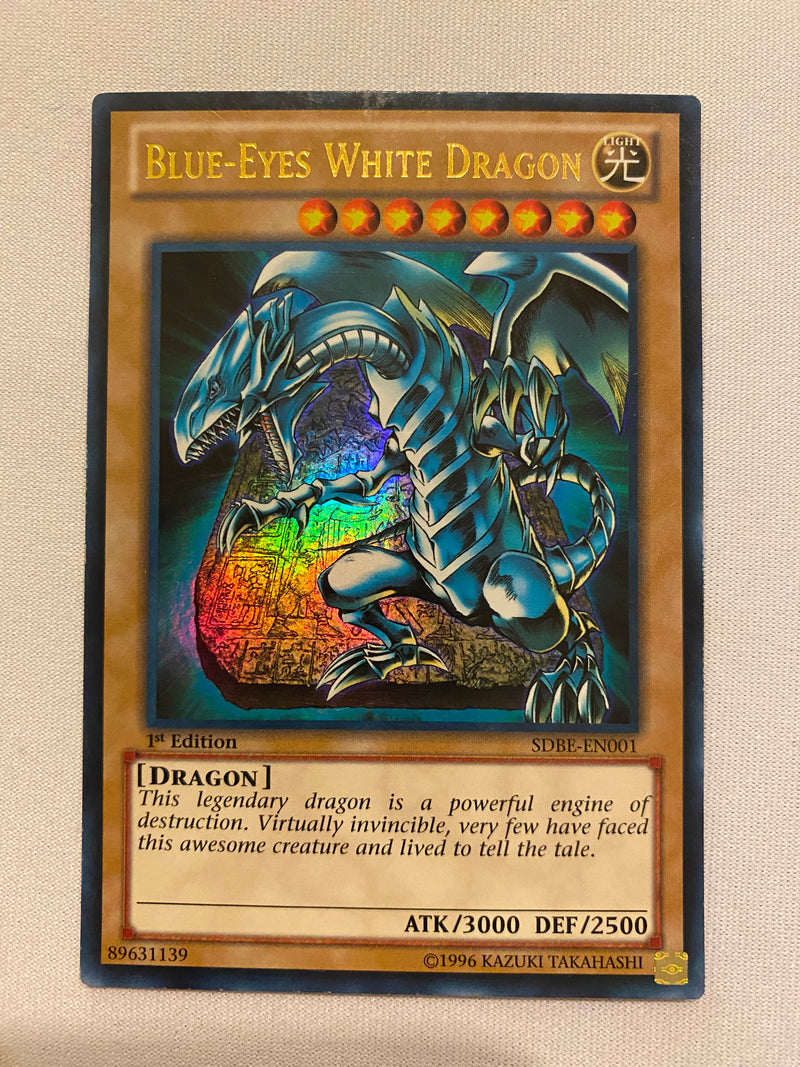 Yugioh Blue-Eyes White Dragon - SDBE-EN001  1st Edition Ultra Rare  NM