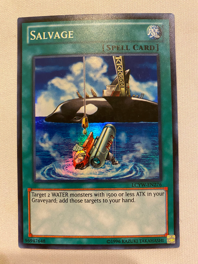 Yugioh Salvage  LCYW-EN276 Unlimited Super Rare  Near Mint