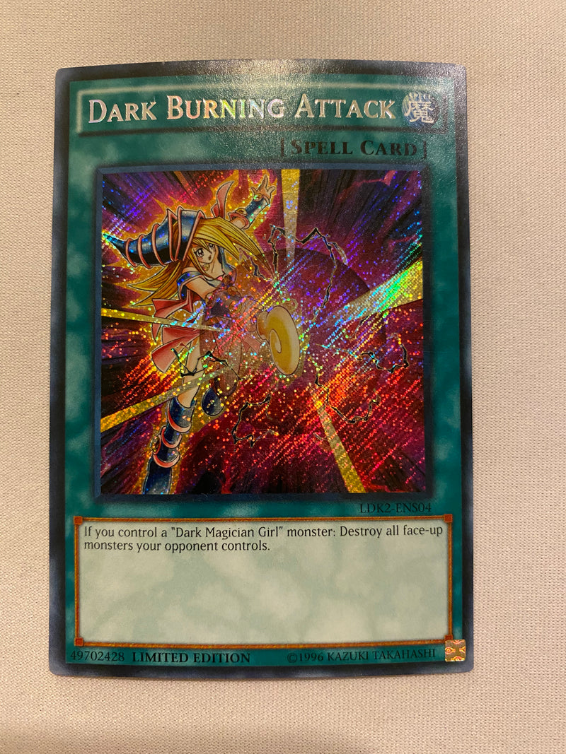 Yugioh Dark Burning Attack LDK2-ENS04 Secret Rare Limited Edition NM