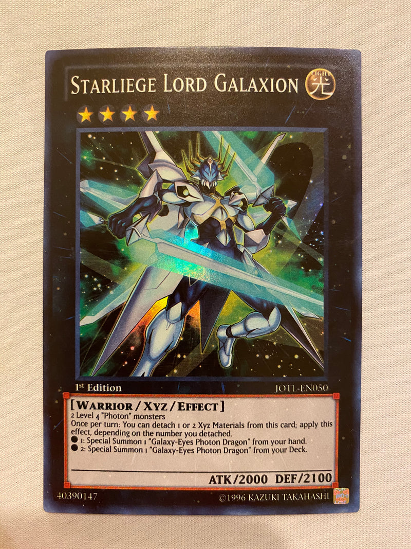 Yugioh Starliege Lord Galaxion  JOTL-EN050  1st Edition Super Rare Near Mint