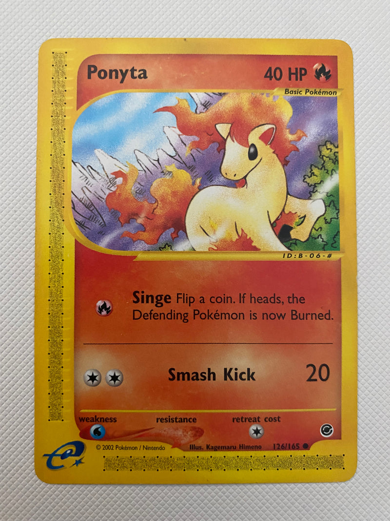 Ponyta 126/165 Pokemon Card Expedition Vintage WotC Near Mint