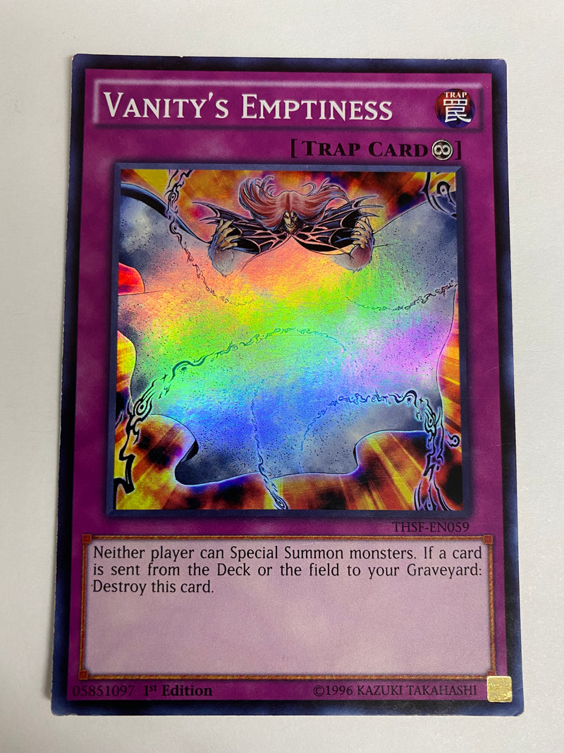 Yugioh  GERMAN Vanity's Emptiness THSF-EN059 Super Rare 1st Edition NM