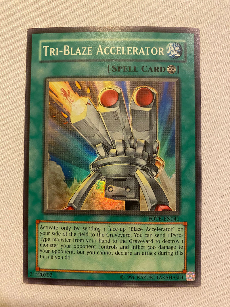 Yugioh Tri-Blaze Accelerator  FOTB-EN041  Super Rare NM