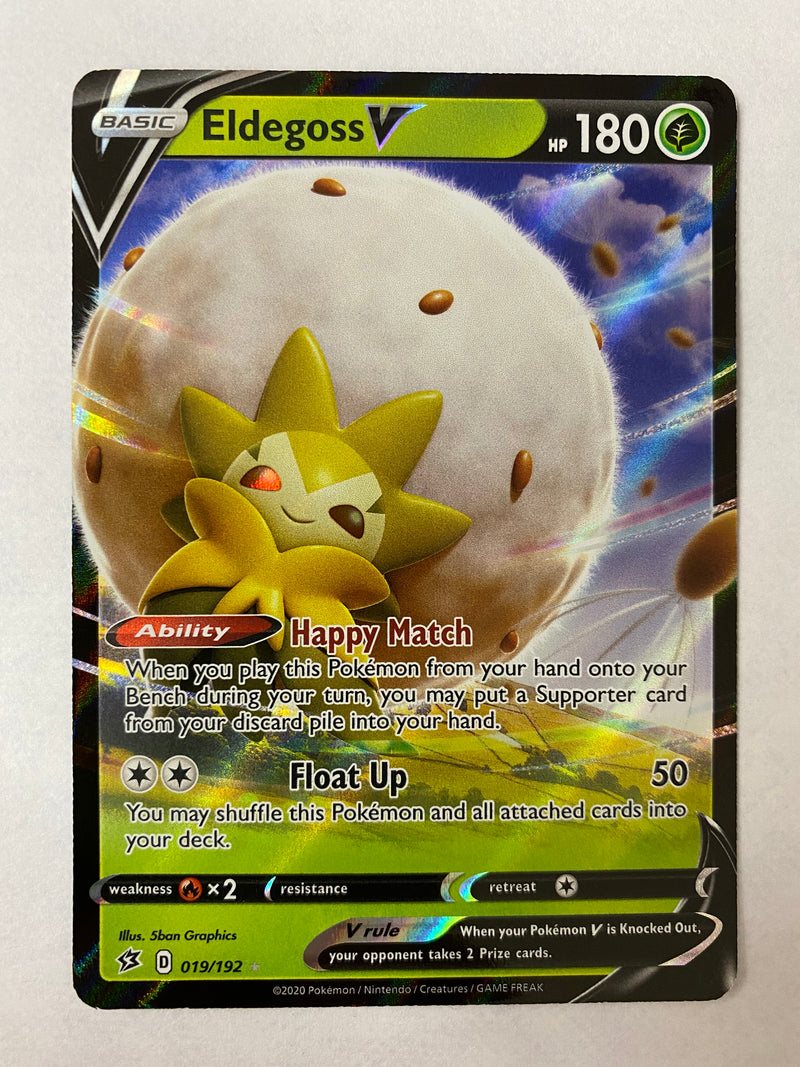 Eldegoss V 019/192  Pokemon Card Near Mint