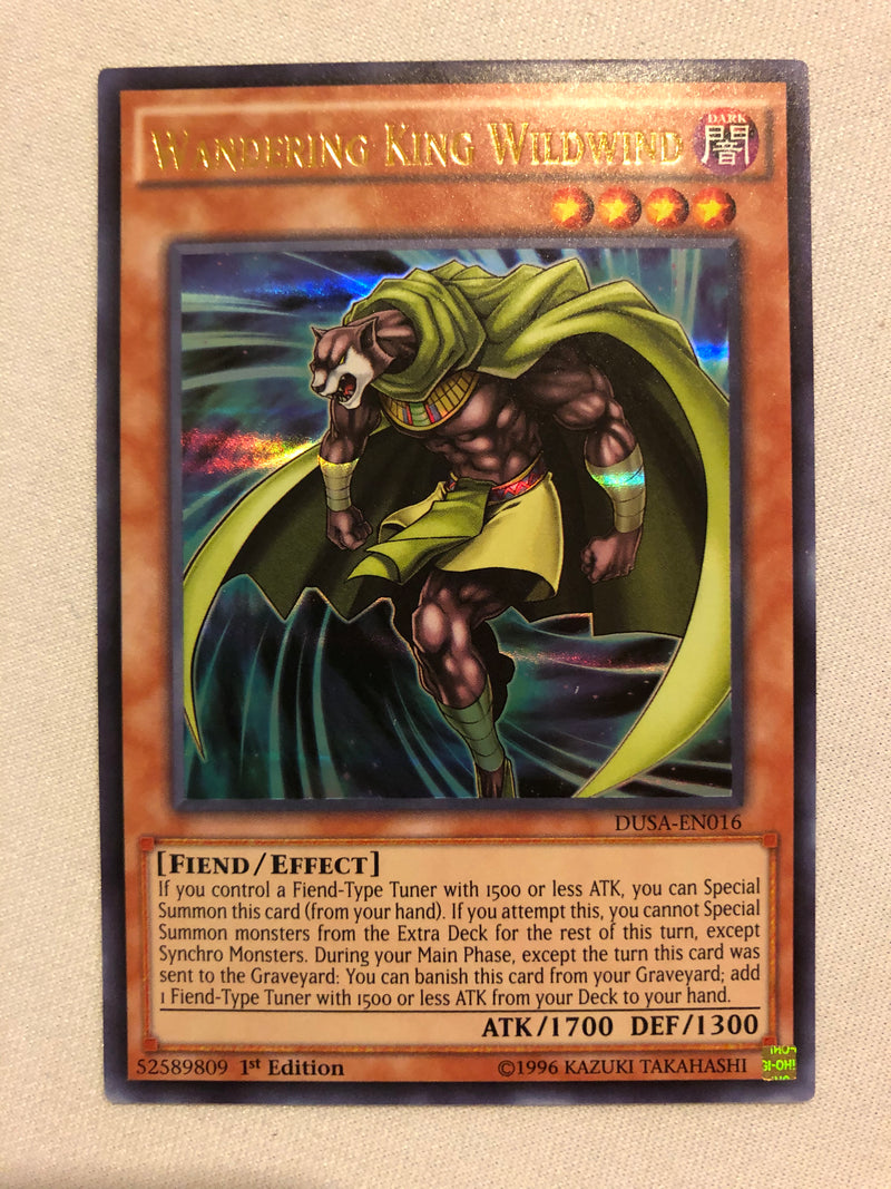 Yugioh Wandering King Wildwind DUSA-EN016 Ultra Rare 1st Edition Near Mint