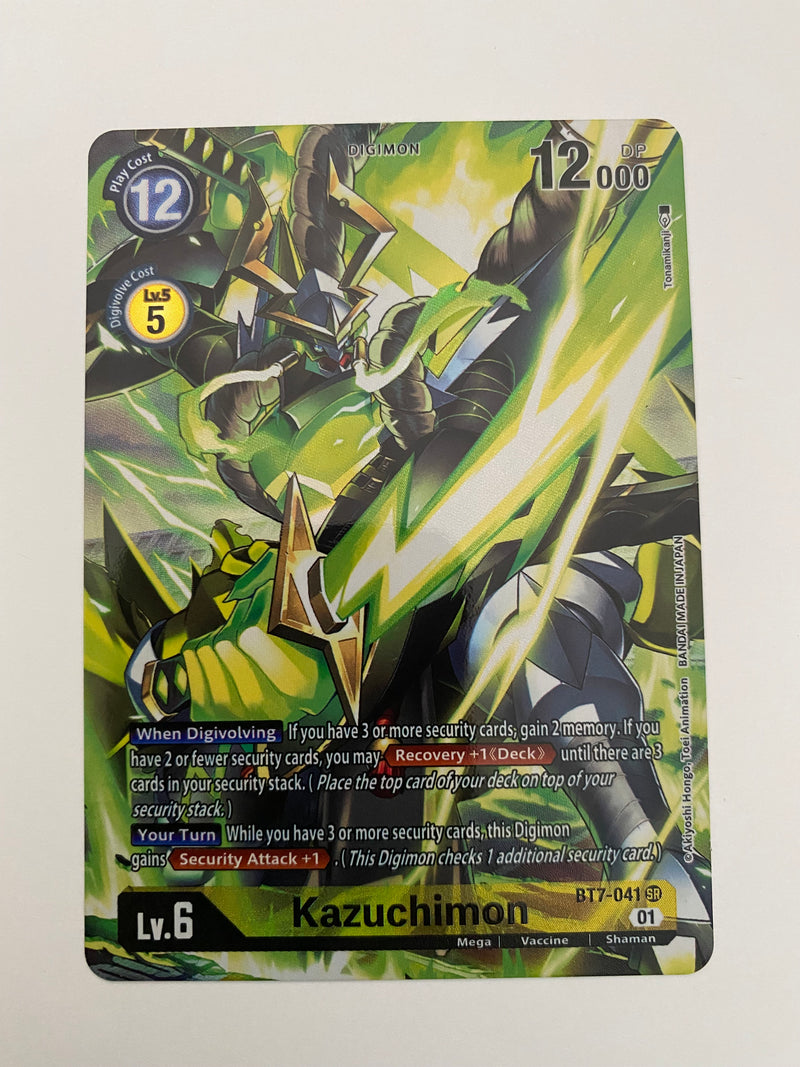 Digimon TCG Kazuchimon BT7-041 SR Alternate Art Next Adventure Near Mint