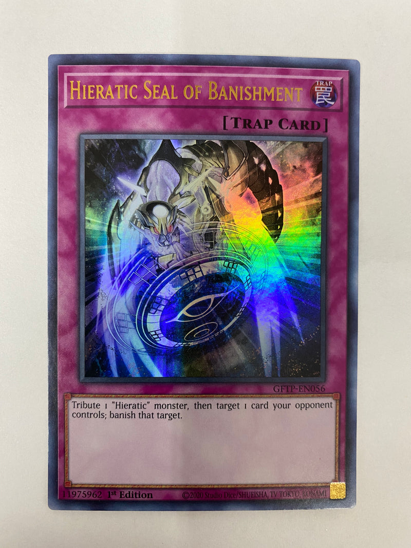 Yugioh! Hieratic Seal of Banishment GFTP-EN056 Ultra Rare 1st ed NM