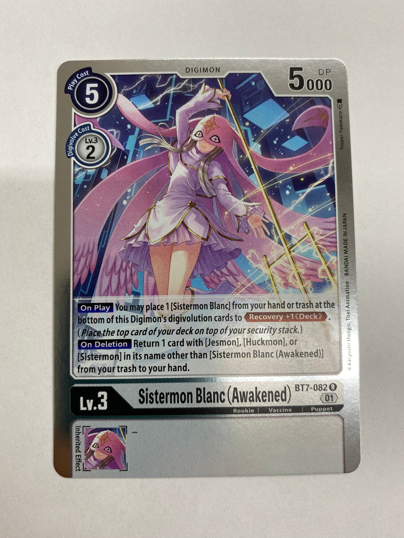 Digimon TCG Sistermon Blanc (Awakened) BT7-082 Rare Near Mint