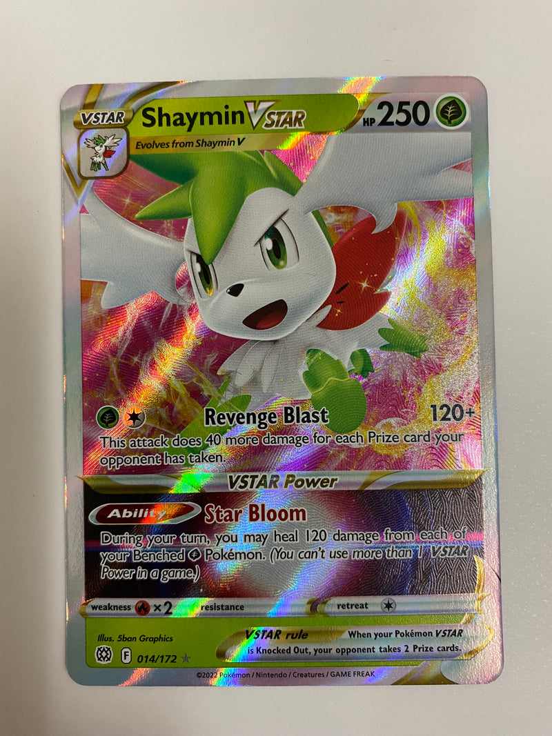 2022 Pokemon Brilliant Stars Super Rare Shaymin V Star 014/172