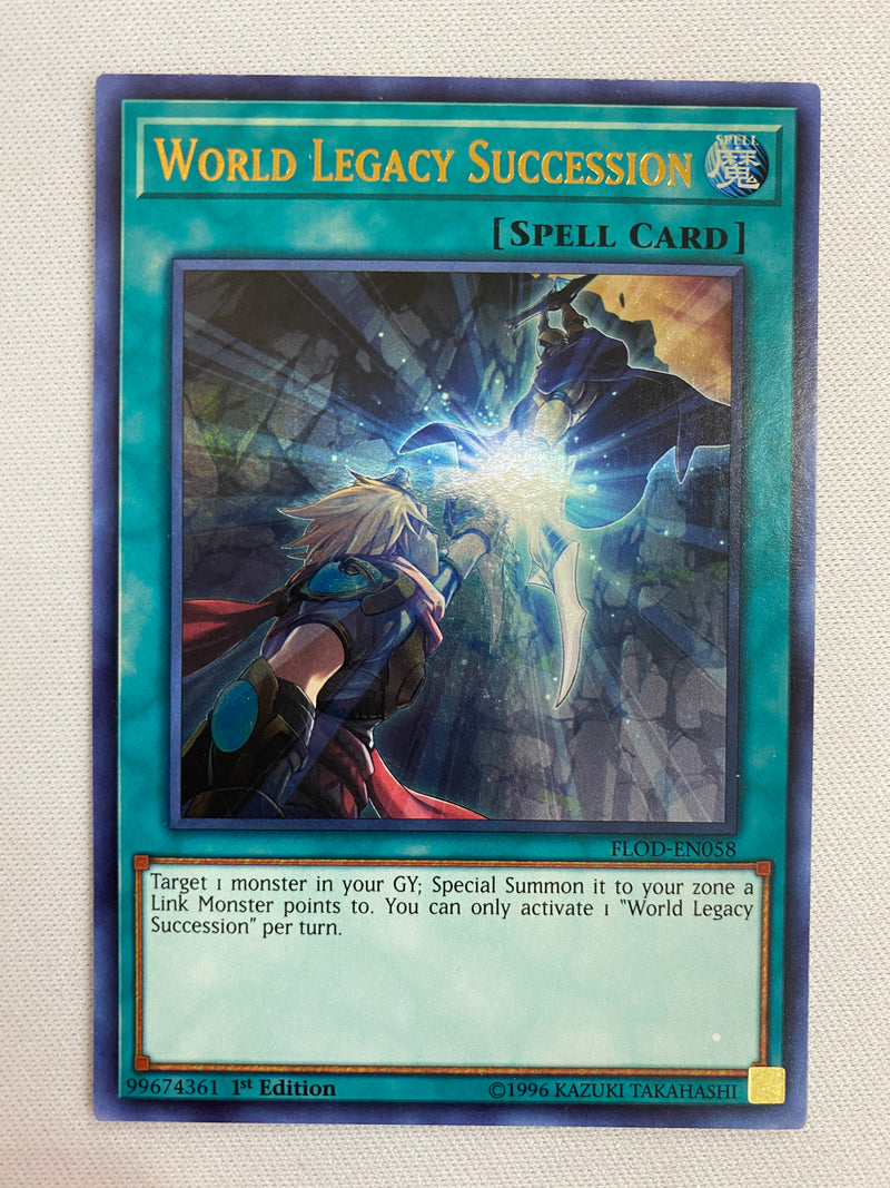 Yugioh World Legacy Succession  FLOD-EN058  Ultra Rare 1st Edition NM