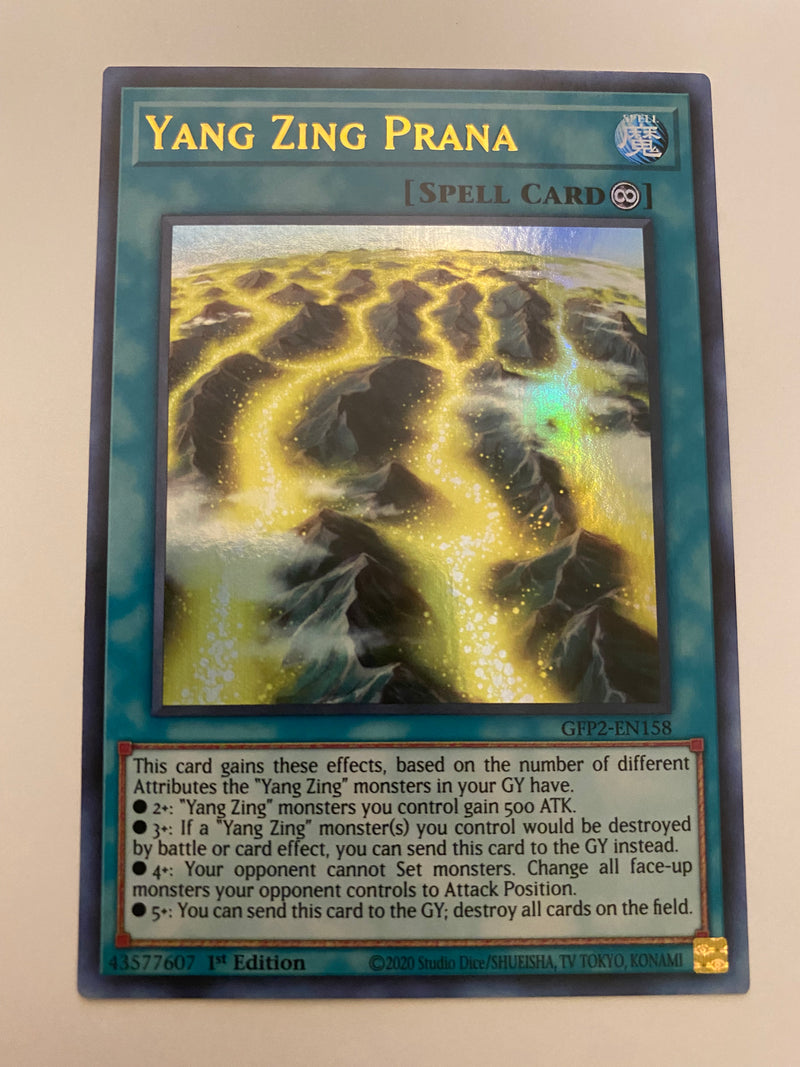 Yugioh Yang Zing Prana GFP2-EN158 Ultra Rare 1st Edition Near Mint