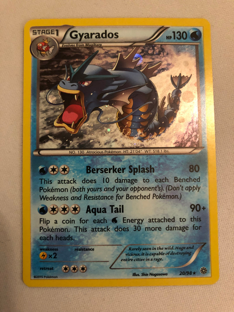 Gyarados 20/98 Cosmos Holo Rare XY Ancient Origins Pokemon Card Near Mint