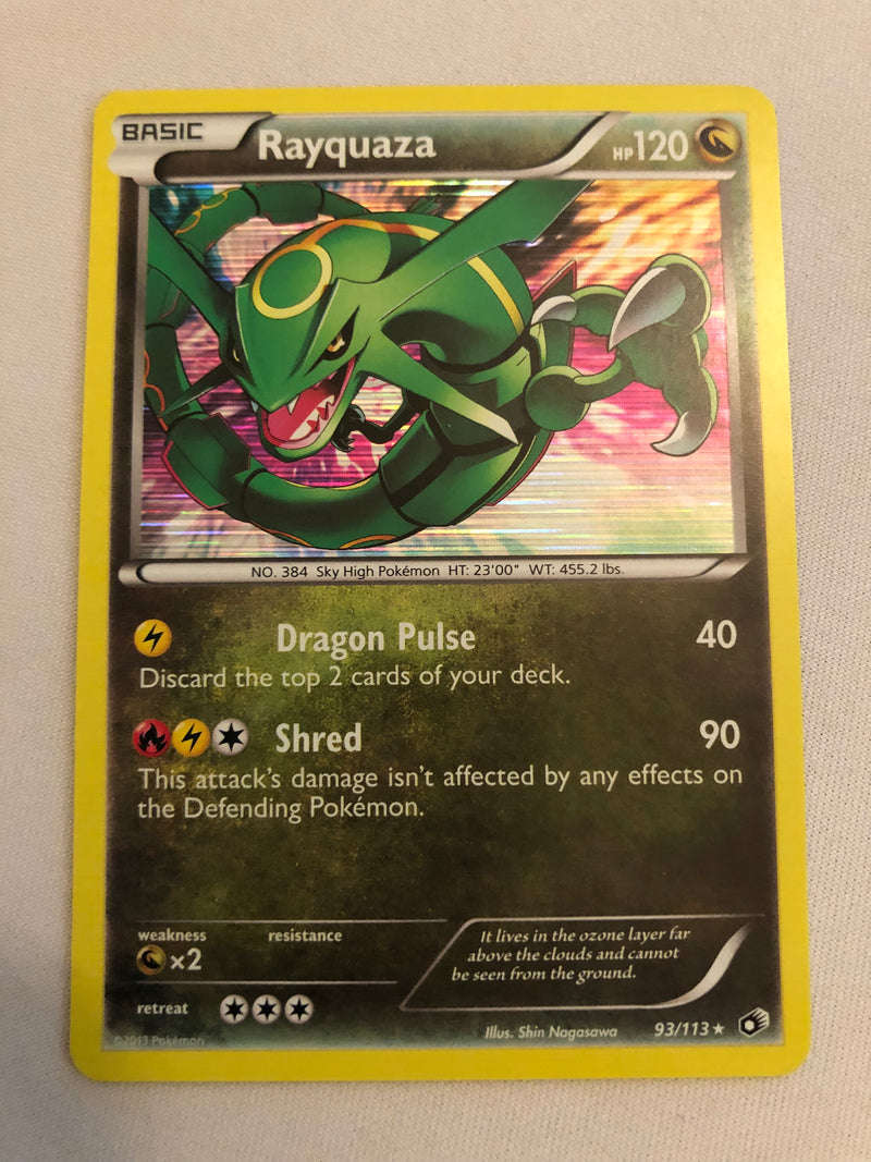 Rayquaza 93/113 Holo Rare BW Legendary Treasures Pokemon Card Near Mint