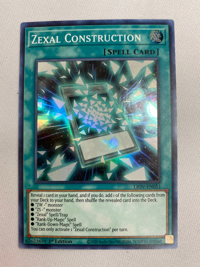 Yugioh Zexal Construction  LIOV-EN051  Super Rare  1st Edition Near Mint