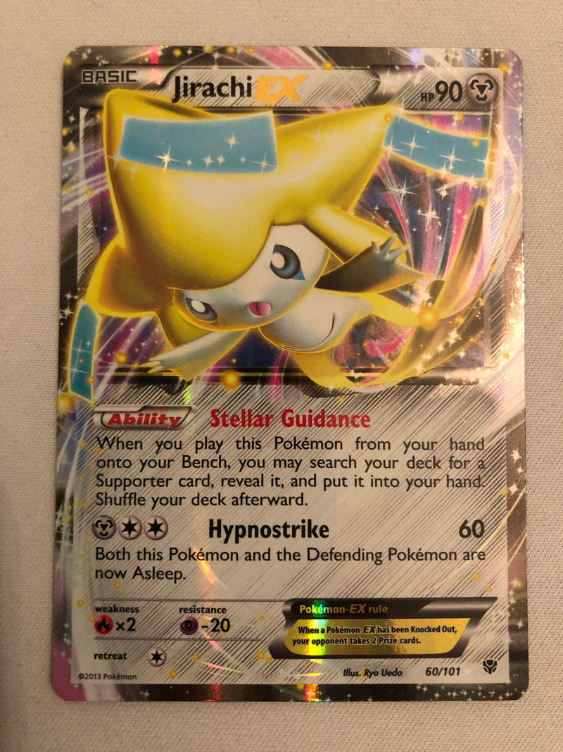 Jirachi EX 60/101 Holo Rare Plasma Blast Pokemon Card Near Mint