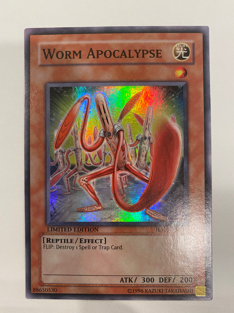 Yugioh Worm Apocalypse HA01-EN017  Super Rare Limited Edition NM