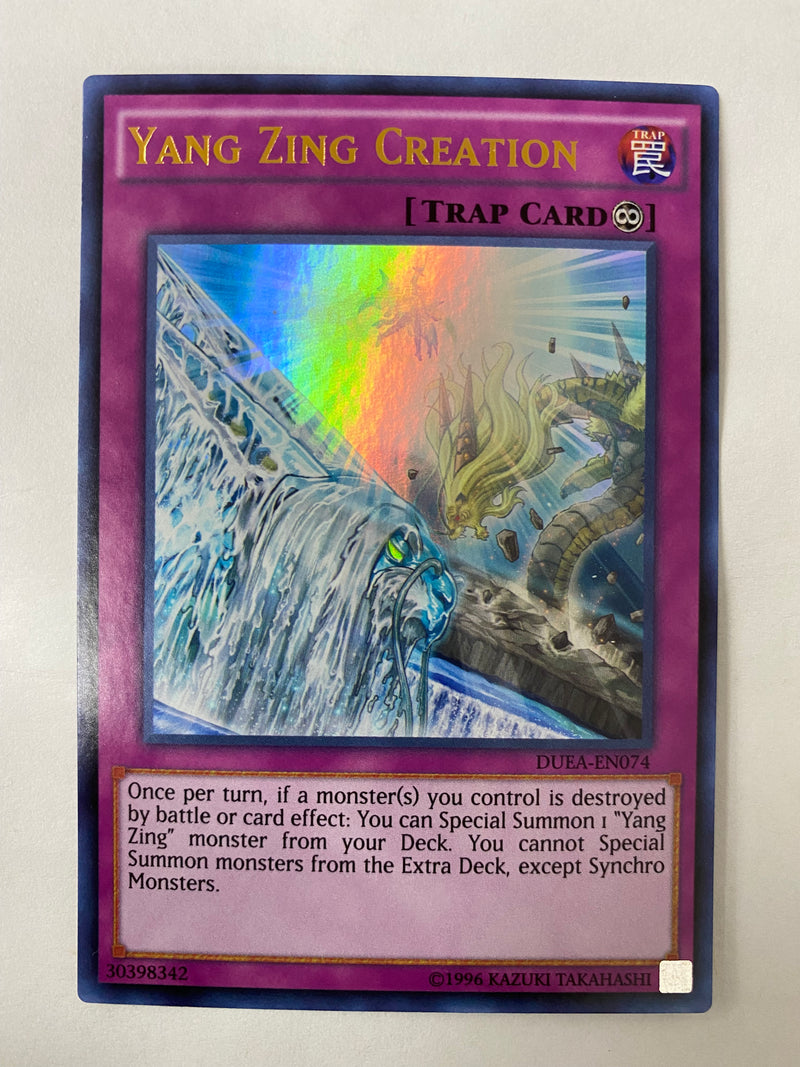 Yugioh Yang Zing Creation  DUEA-EN074  Ultra Rare Unlimited NM