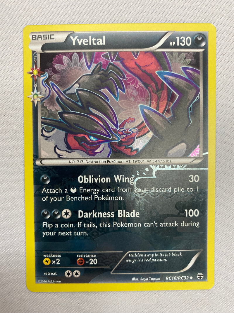 Yveltal RC16/RC32 Generations Reverse Holo Pokemon Card NM