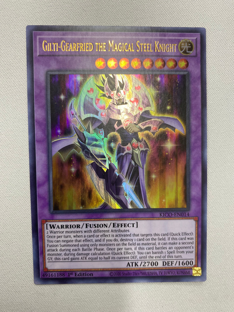 Yugioh! Gilti-Gearfried the Magical Steel Knight - KICO-EN014 - Ultra Rare -