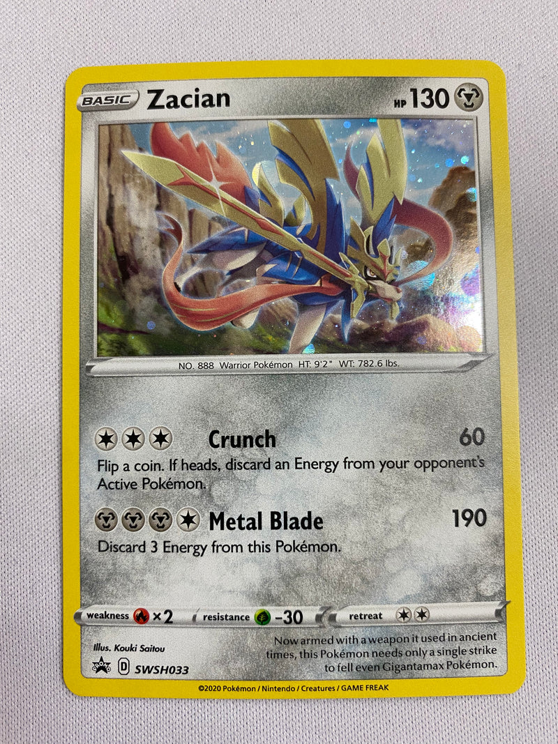 Zacian  SWSH033  Sword & Shield Promo Pokemon Cards NM