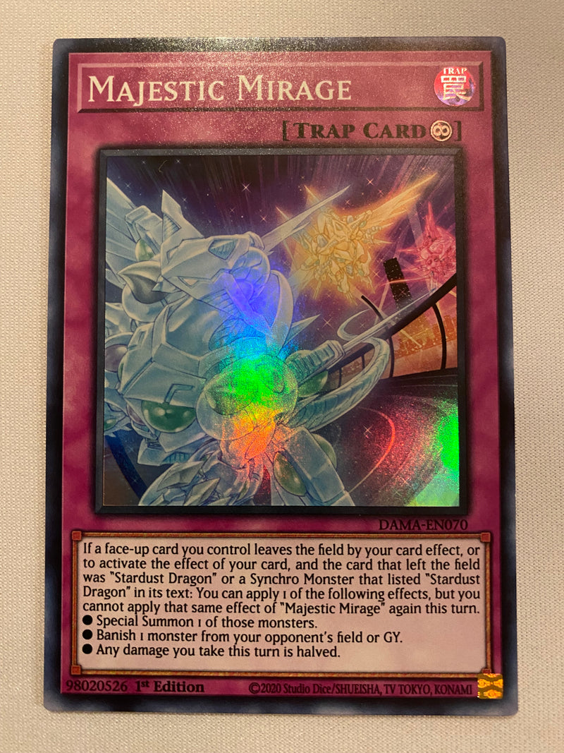 Yugioh! Majestic Mirage  DAMA-EN070 Super Rare 1st Edition Near Mint