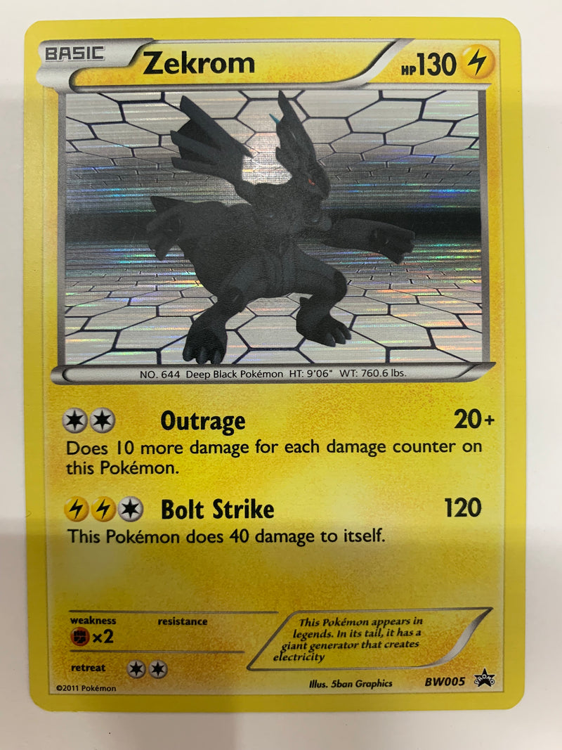 Zekrom BW005 Black Star Promo Rare Holo Pokemon Card Near Mint