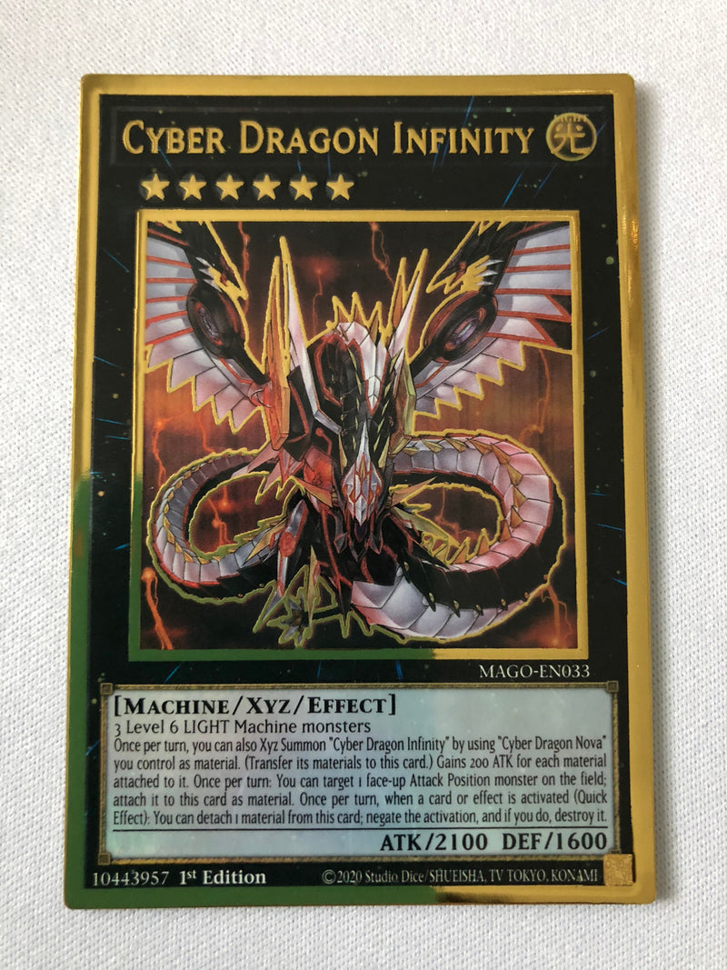 Yugioh Cyber Dragon Infinity MAGO-EN033 Maximum Gold Rare 1st Edition Near Mint