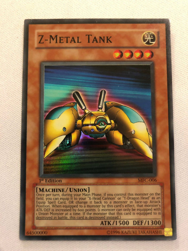 Yugioh Z-Metal Tank MFC-006 Super Rare 1st Edition Near Mint