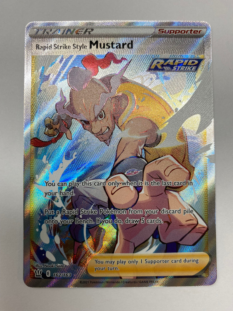 Rapid Strike Style Mustard 162/163 Battle Styles Pokemon Card Near Mint