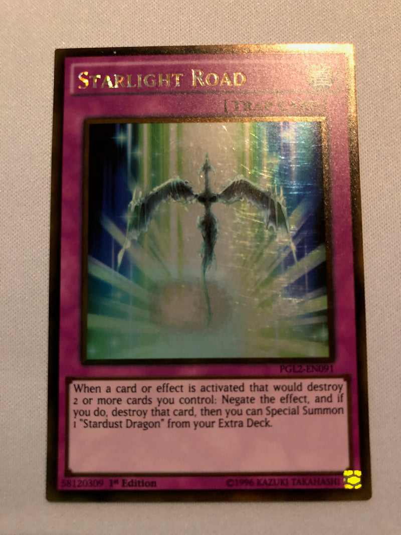 Yugioh Starlight Road PGL2-EN091 Gold Rare 1st Edition Near Mint