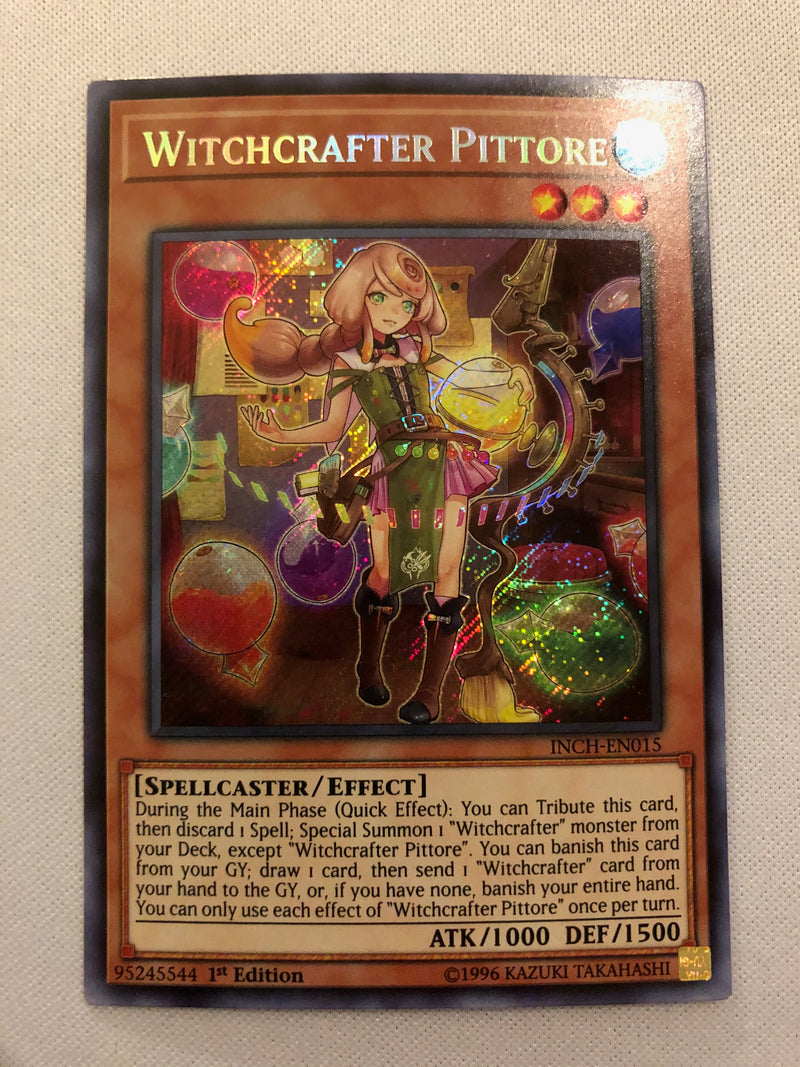 Yugioh Witchcrafter Pittore INCH-EN015 1st Edition Secret Rare Near Mint