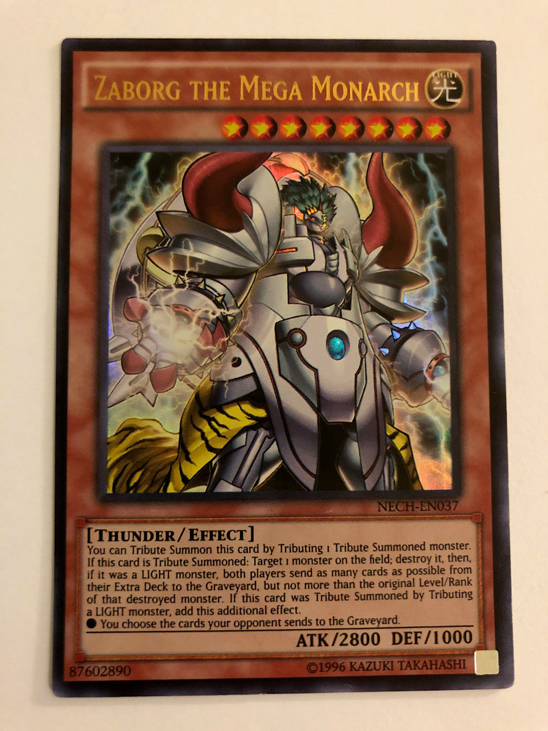 Yugioh Zaborg the Mega Monarch NECH-EN037 Ultra Rare Unlimited Edition Near Mint