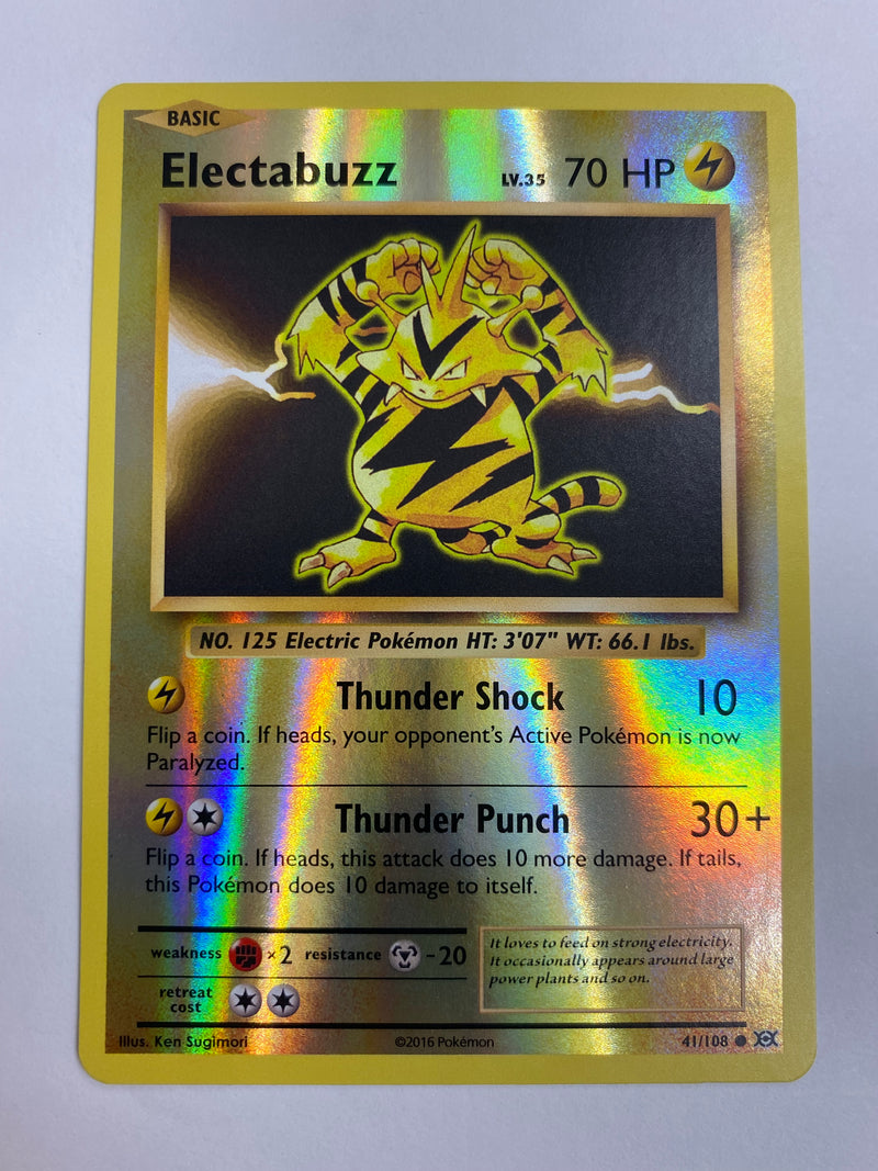 Electabuzz Evolutions 41/108 Reverse Holo Pokemon Card Near Mint