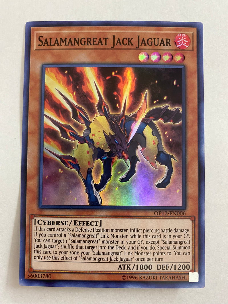 Yugioh! Salamangreat Jack Jaguar OP12-EN006 Super Rare Near Mint