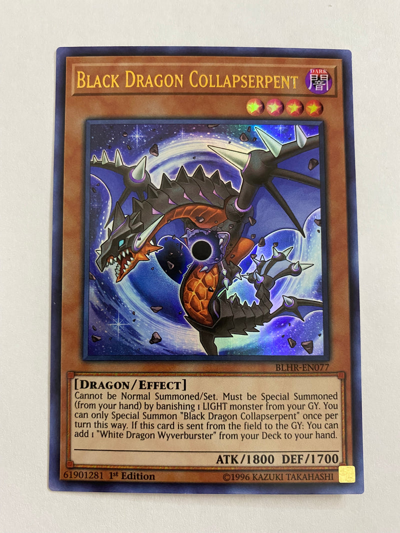 Yugioh! Black Dragon Collapserpent BLHR-EN077 Ultra Rare 1st Edition Near Mint