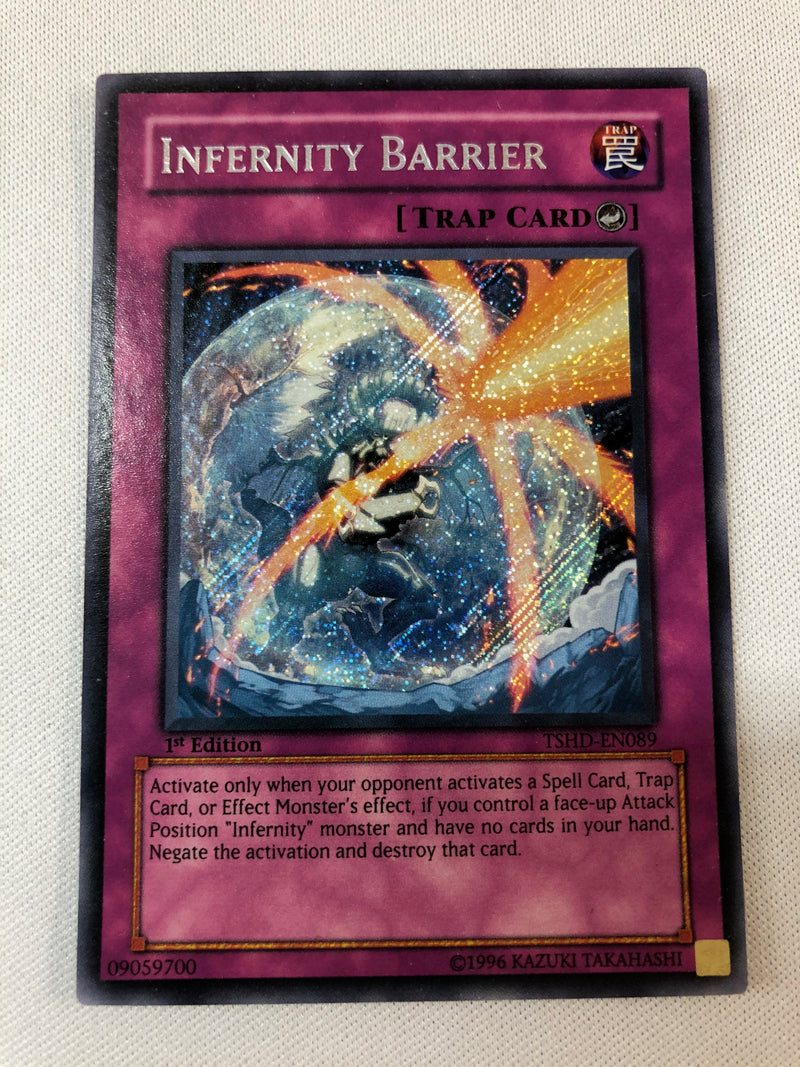 Yugioh Infernity Barrier TSHD-EN089 Secret Rare 1st Edition Near Mint