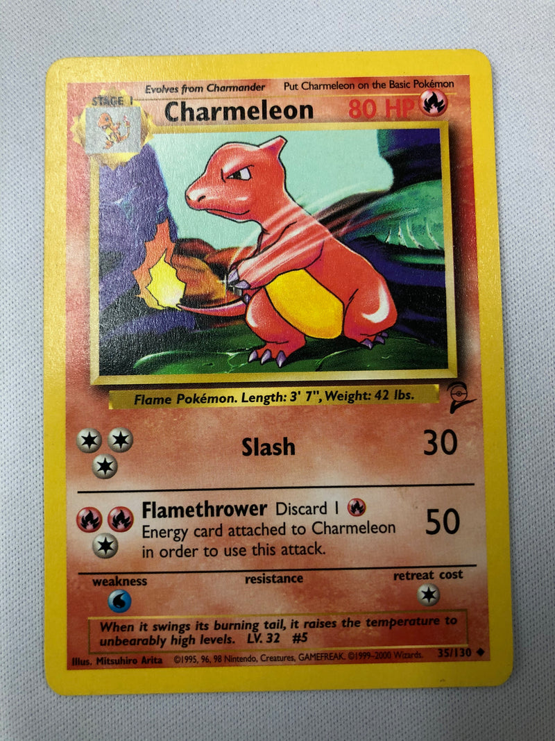 Charmeleon 35/130 Uncommon Base Set 2 Pokemon Card Near Mint