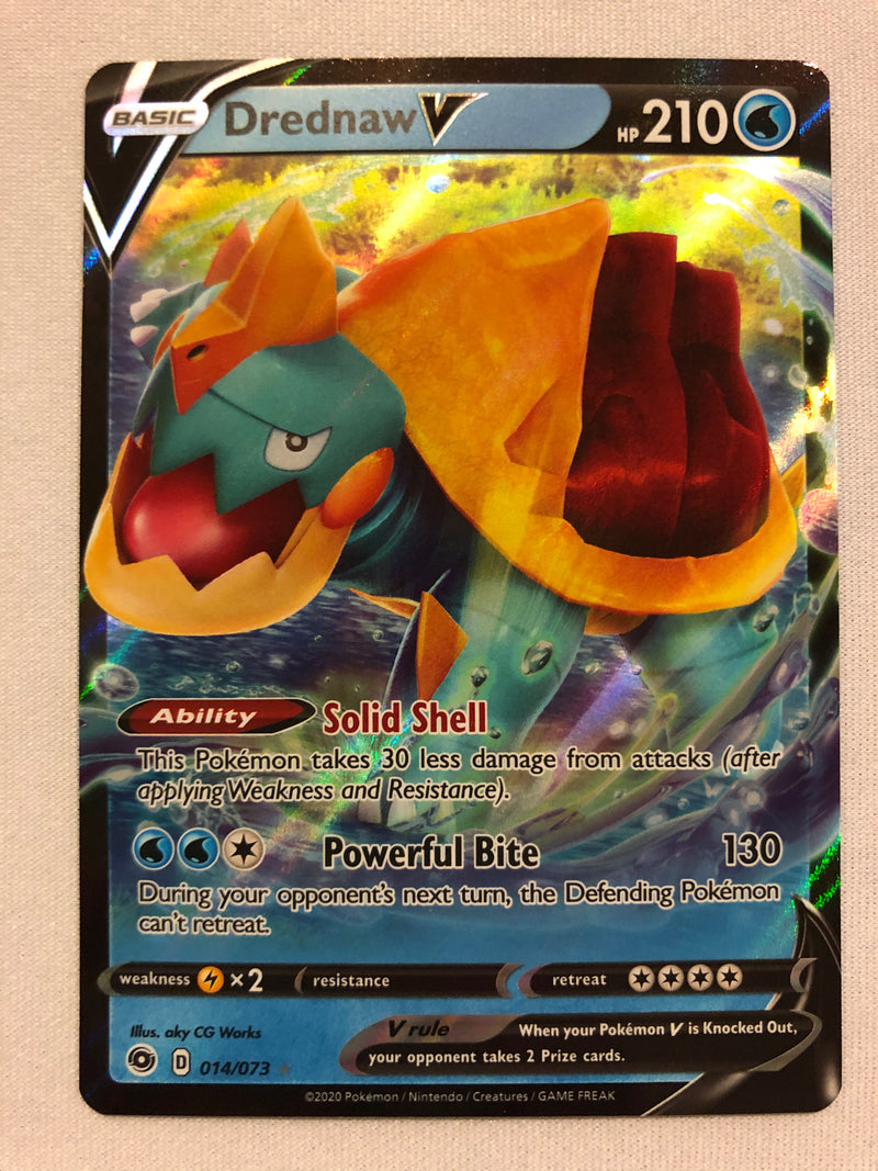 Drednaw V 014/073 Ultra Rare Holo Champion's Path Pokemon Card Near Mint