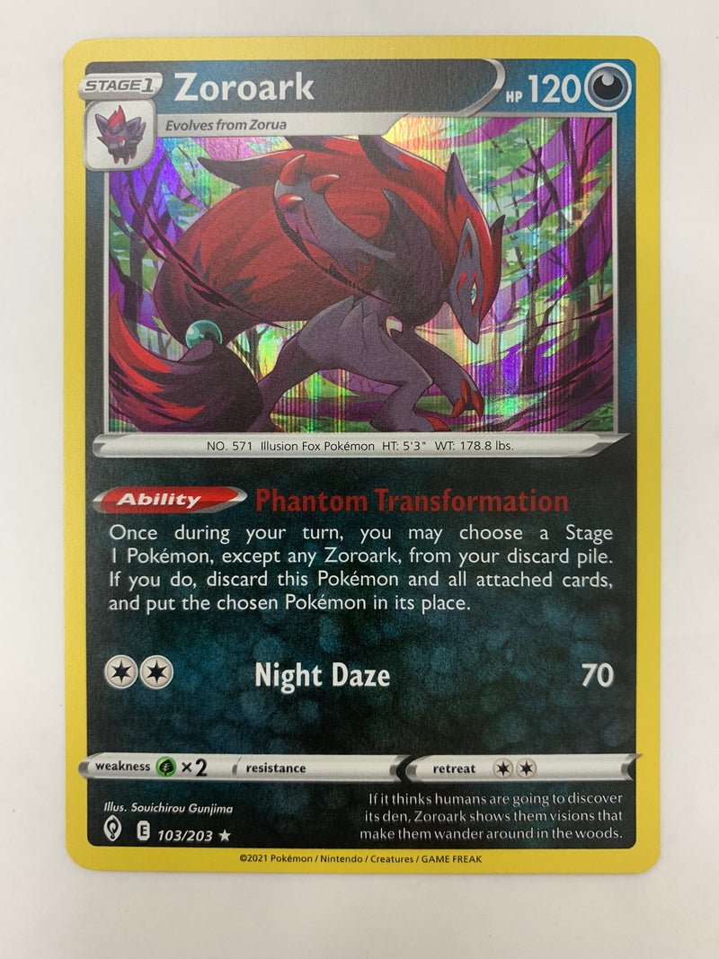 Zoroark 103/203 Evolving Skies Holo Rare Pokemon NM