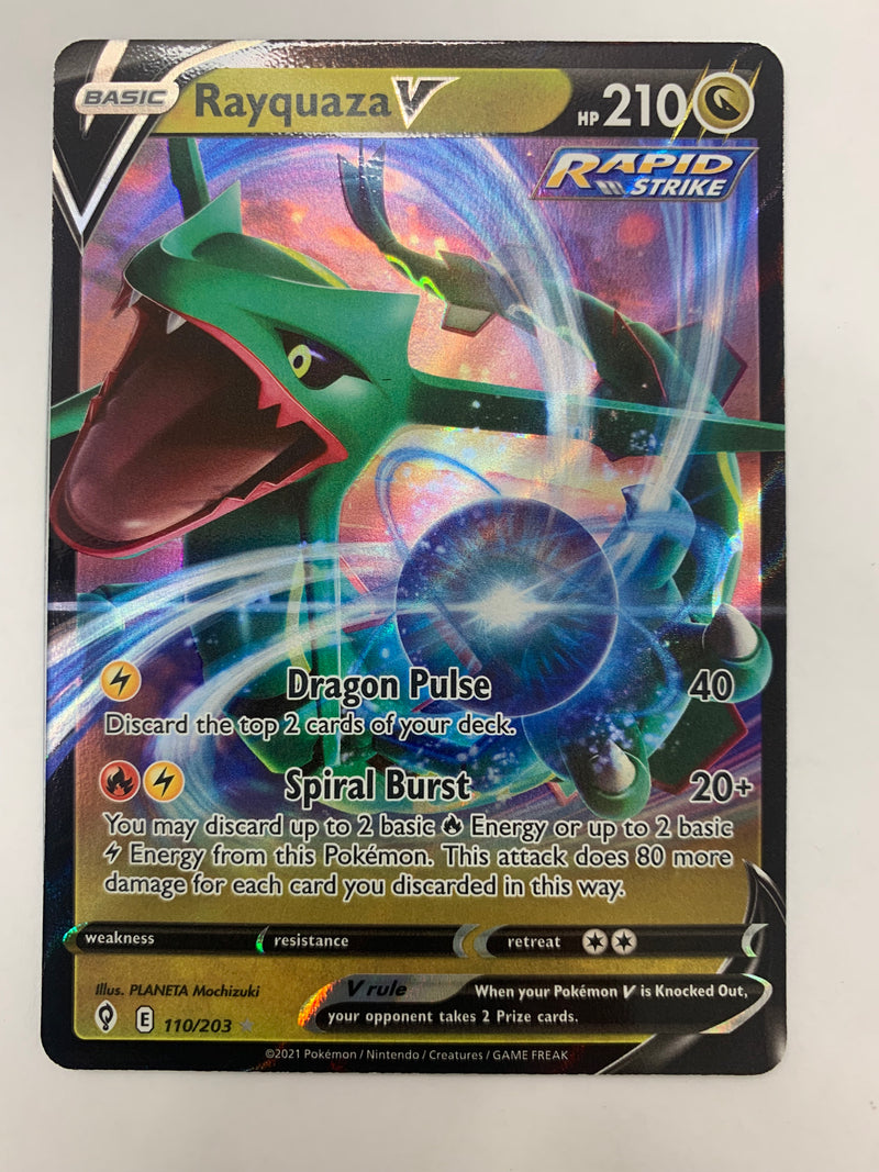 Rayquaza V 110/203 Holo Ultra Rare Evolving Skies Near Mint