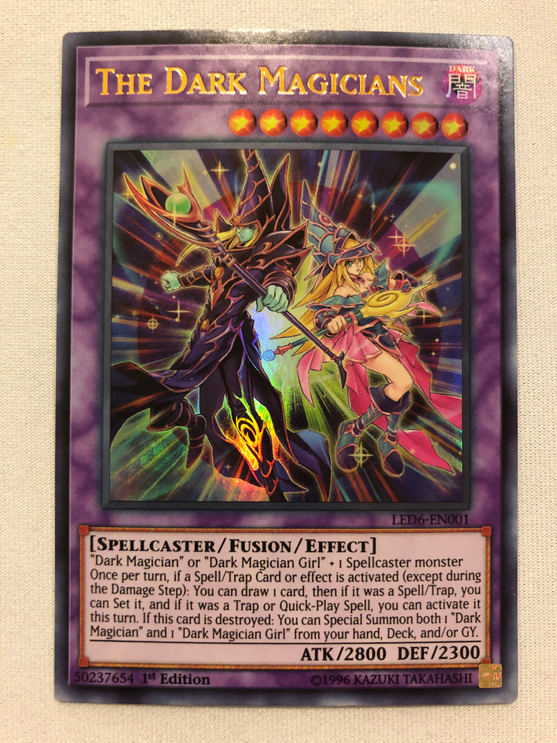 Yugioh The Dark Magicians LED6-EN001 Ultra Rare 1st Edition Near Mint