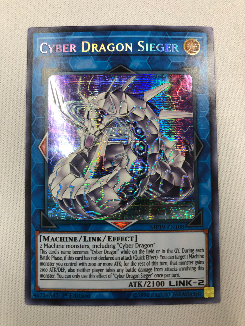 Yugioh Cyber Dragon Sieger MP19-EN108 1st Edition Secret Rare Near Mint