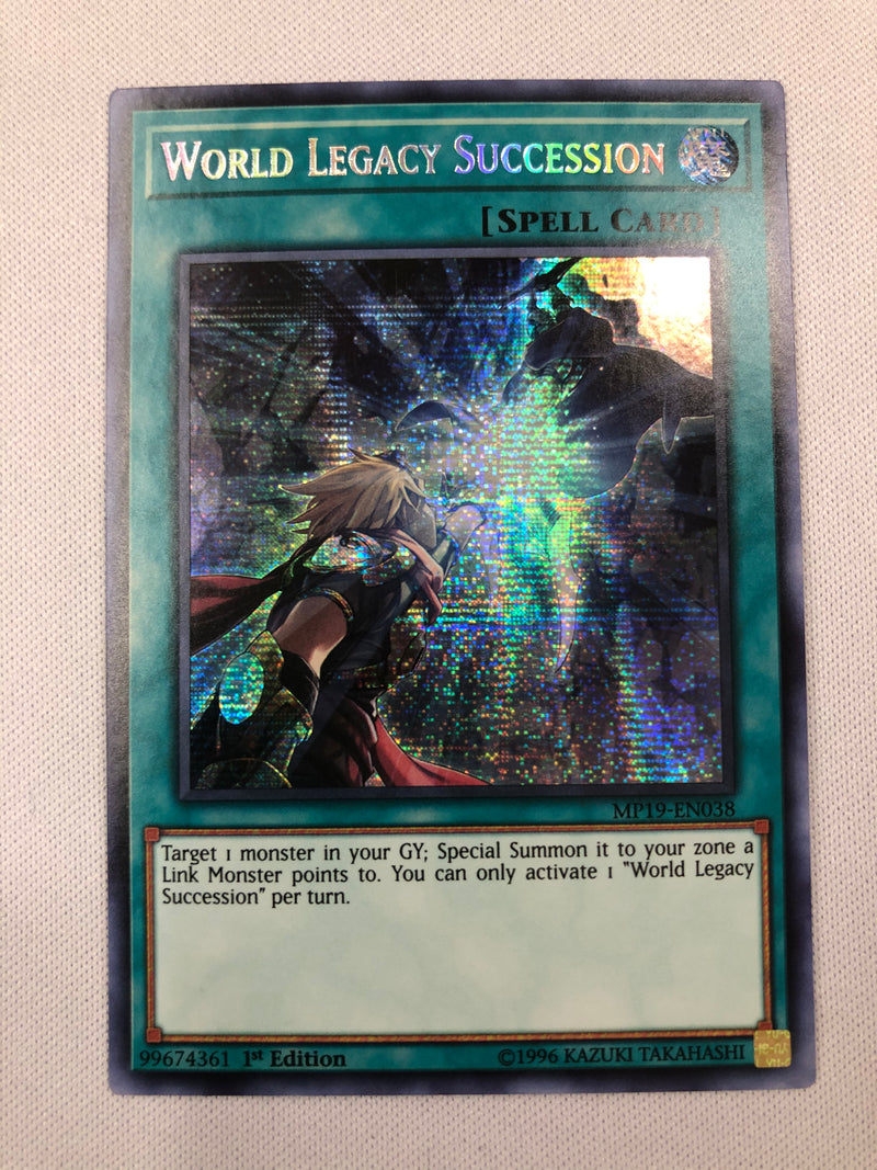 Yugioh World Legacy Succession MP19-EN038 Prismatic Secret Rare 1st Ed Near Mint