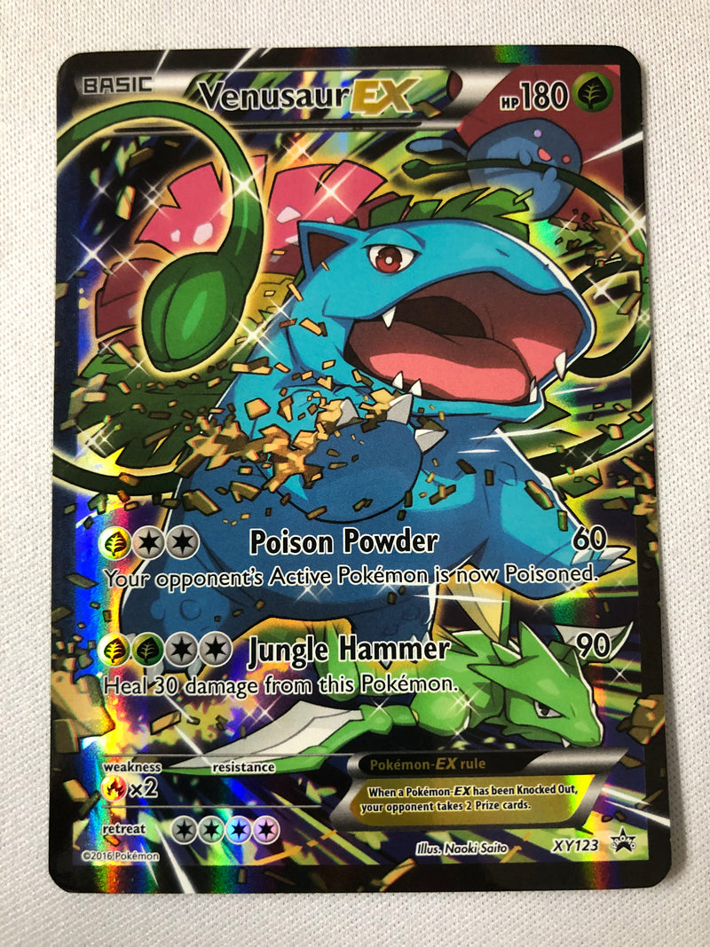 Venusaur EX XY123 Black Star Promo Holo Rare Pokemon Card Near Mint