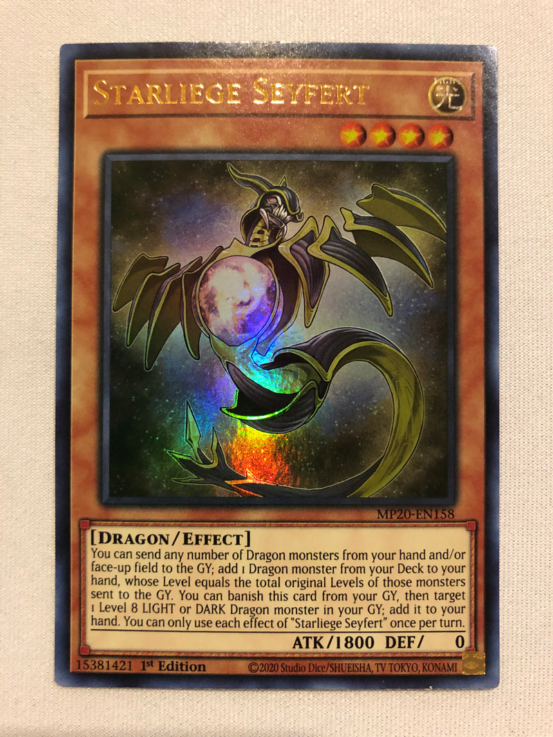 Yugioh Starliege Seyfert MP20-EN158 1st Edition Ultra Rare Near Mint